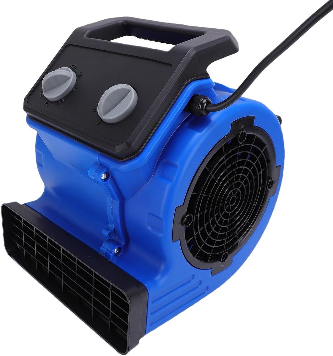 Industriële Luchtverplaatser - Krachtige Ventilator - Tapijten Drogen - 3 Snelheden Verstelbaar - 30 x 23 x 22 cm - Grijs