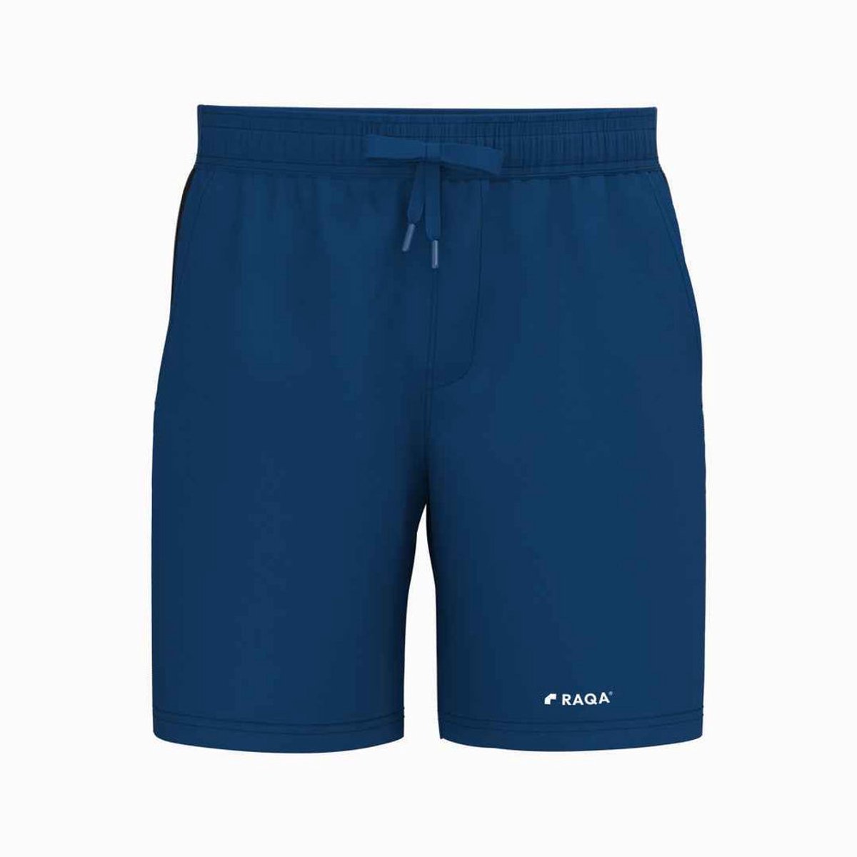Raqa® Court Elite - Padel short - Sport short - Tennis short - Heren - Verschillende Kleuren - Elastische Tailleband - 92% Polyester - Blauw / zwarte streep