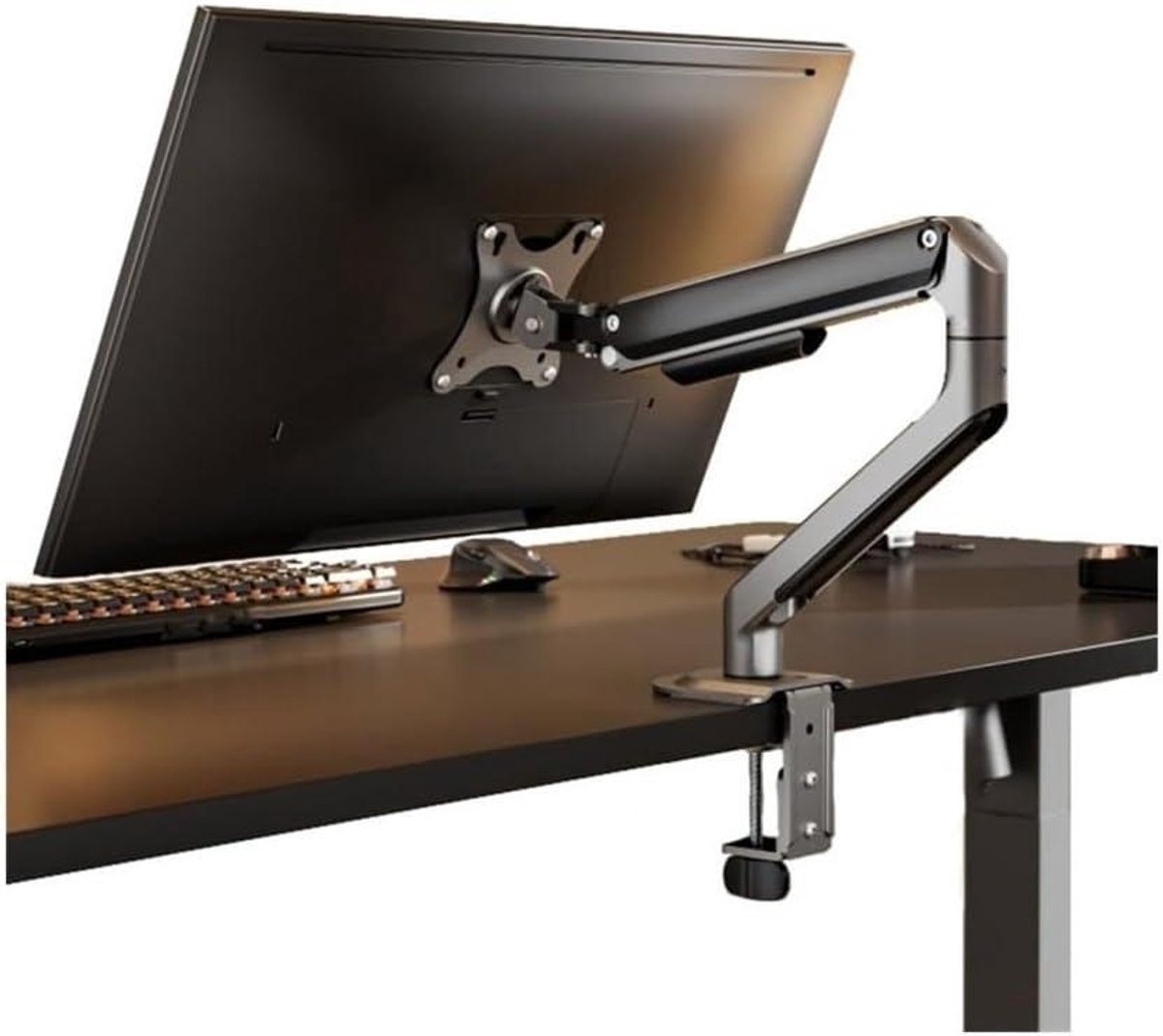 Monitor Arm - Bureauhouder - Werkplek Organiseren - Volledig Verstelbaar - 17-32 inch - Grijs
