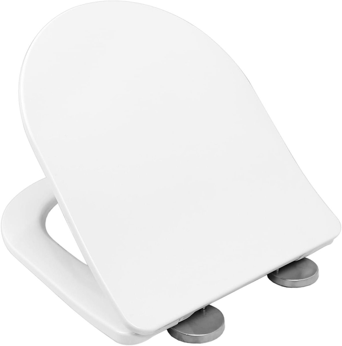 Antibacteriële Toiletbril - WC Bril Softclose - Hygiënisch Toiletgebruik - Zilverdeeltjes Antibacterieel - 42 x 35.5 cm - Wit