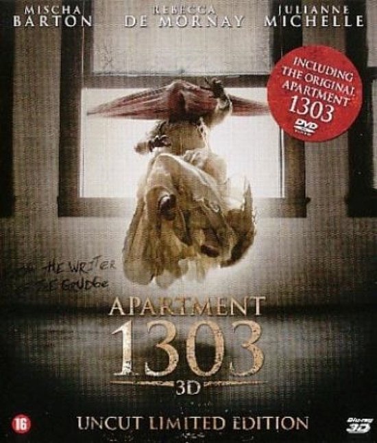 Filmcover van Apartment 1303 3D Uncut Limited Edition met Mischa Barton, Rebecca De Mornay, Julianne Michelle. Inclusief de originele DVD.