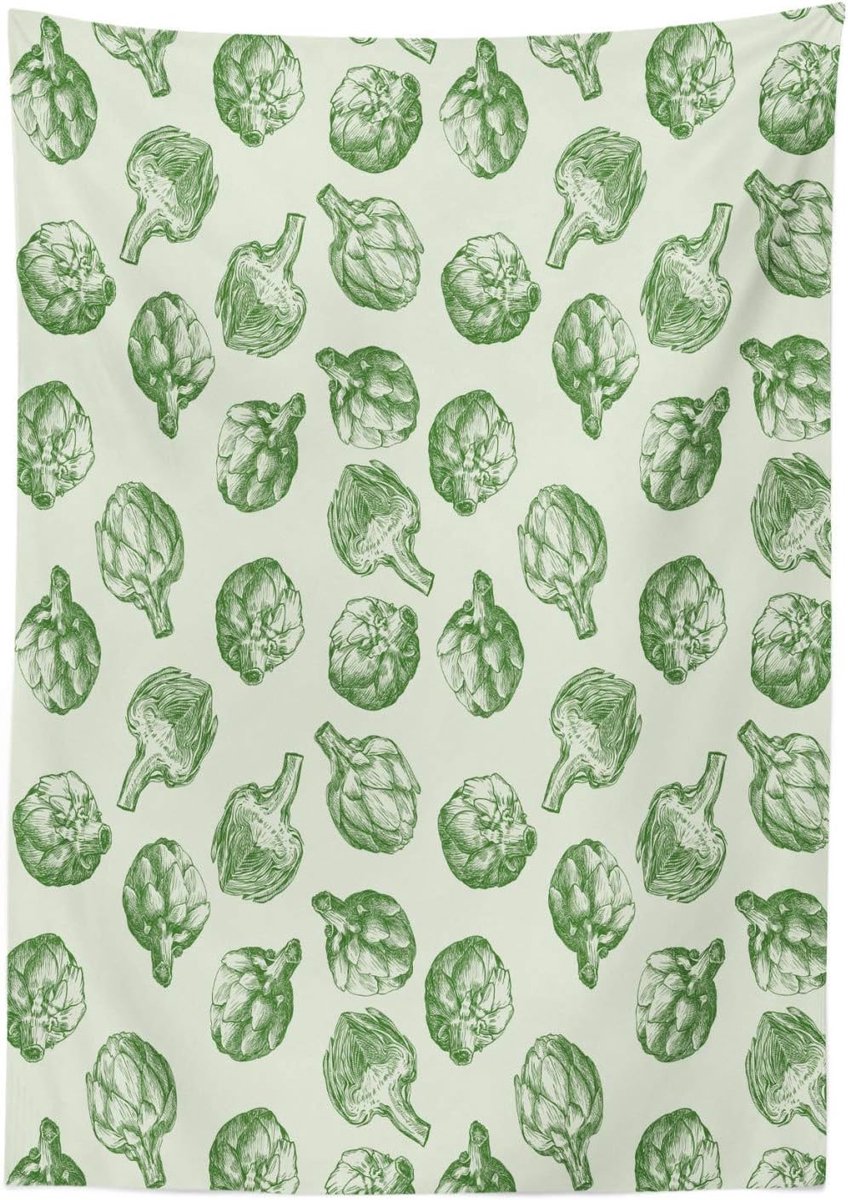 Tafelkleed - Eettafelkleed - Eettafel decoreren - Uniek patroon - 140 x 240 cm - Groen