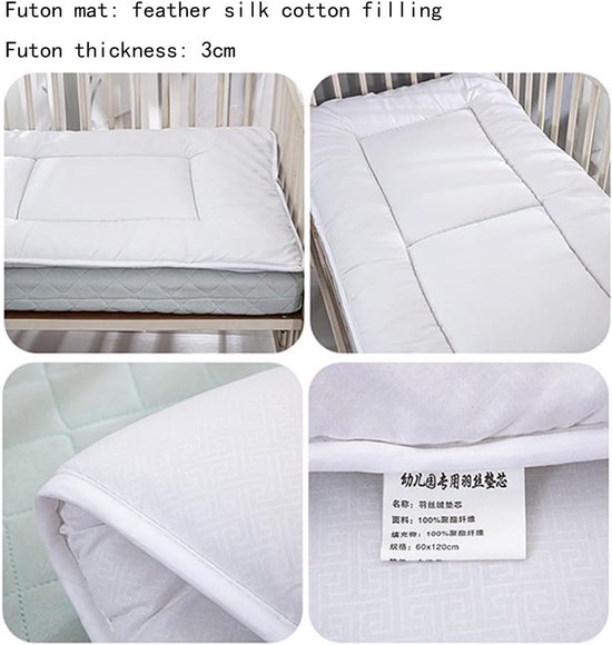 Vloermatras Futon Matras - Opvouwbare Mat - Comfortabel Slapen - Afneembare Hoes - 70x150cm - Geel — afbeelding 4