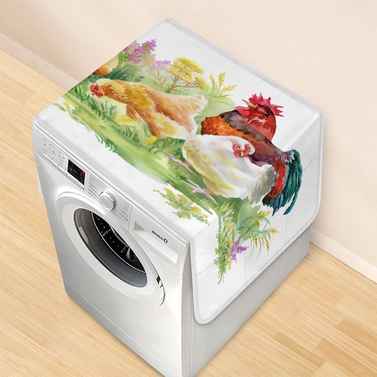 Wasmachine Droger Hoezen Apparaatbeschermers Apparaten Beschermen Met Opbergvakken 117 x 485 cm Kip Print