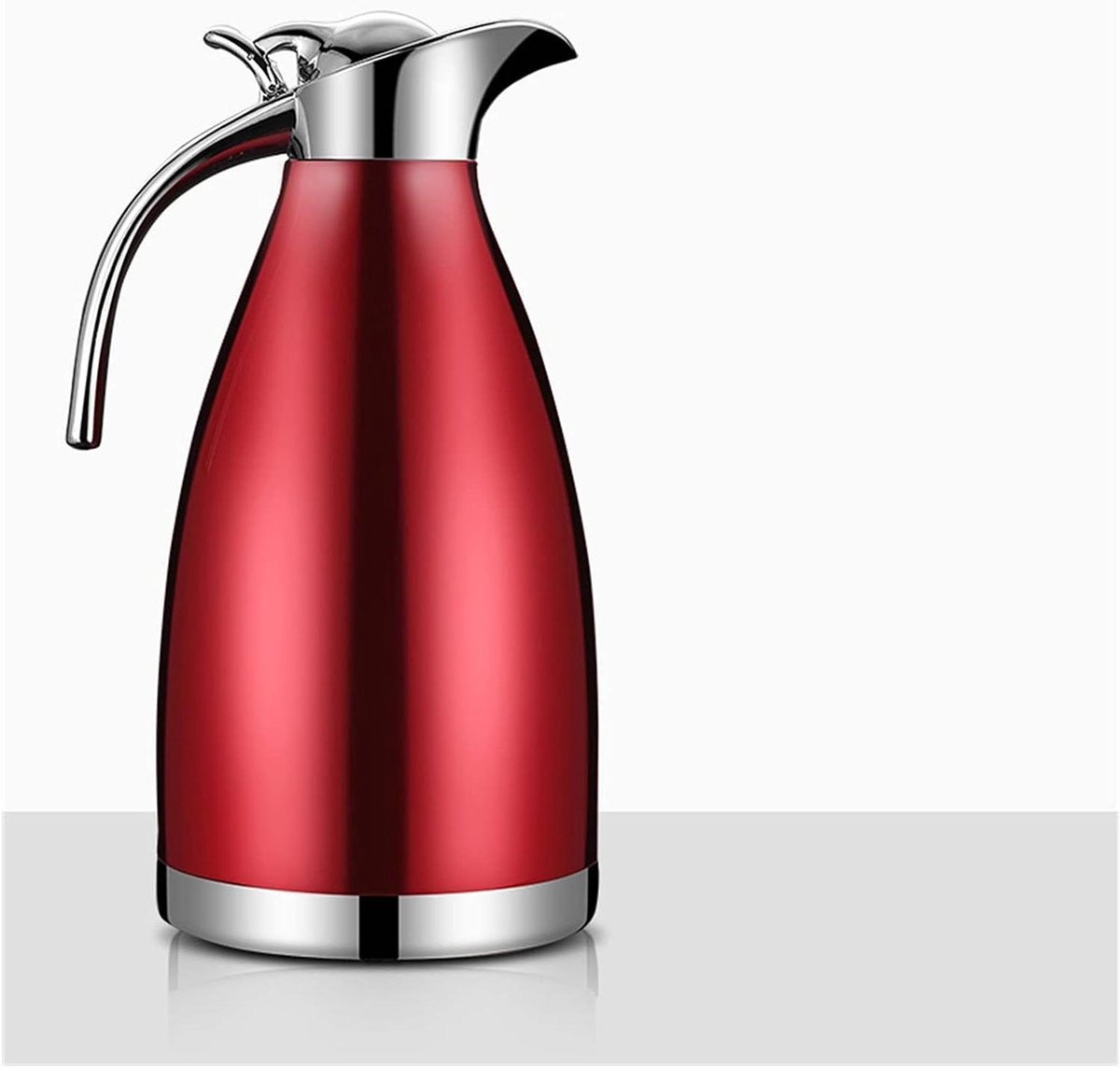 Thermische kan - Isolatiepot Koffiepot - Dranken Warm Houden - Vacuüm Isolatie - 2 Liter - Zilver