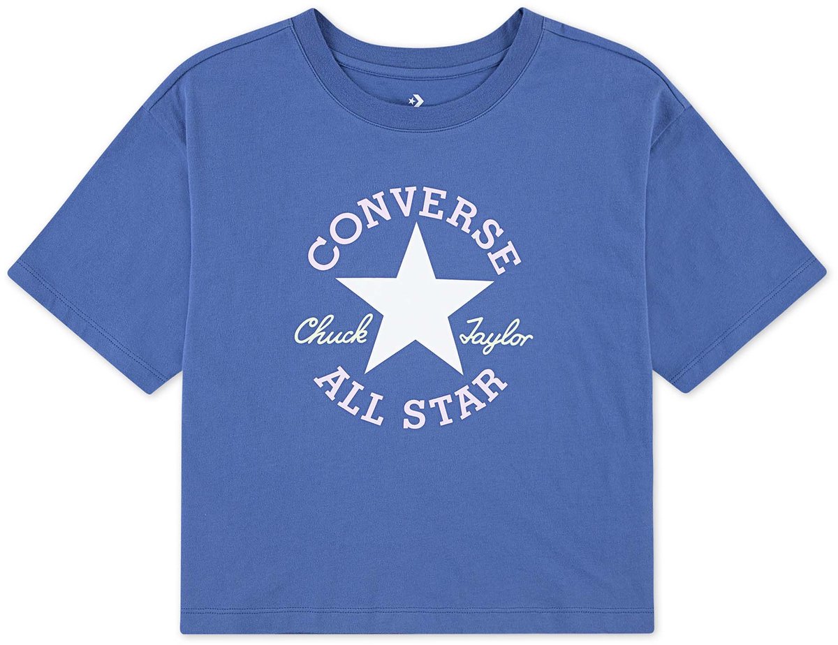 Converse Cnvg S/S Dissected Ctp T-Shirt Fashion Wear Kinderen Paars
