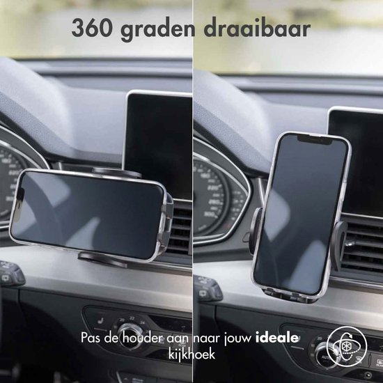 imoshion Telefoonhouder Auto Ventilatie rooster - Verstelbaar en 360° Draaibaar - GSM Houder - Universeel - Carbon Auto Accessories