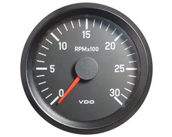 VDO Cockpit International Toerenteller 3.000 RPM 80mm 24V