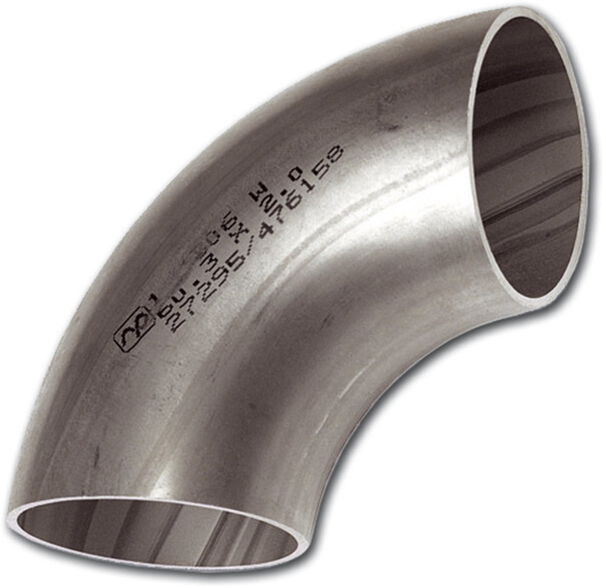 Lasbocht 90° rvs304 din2604 3s