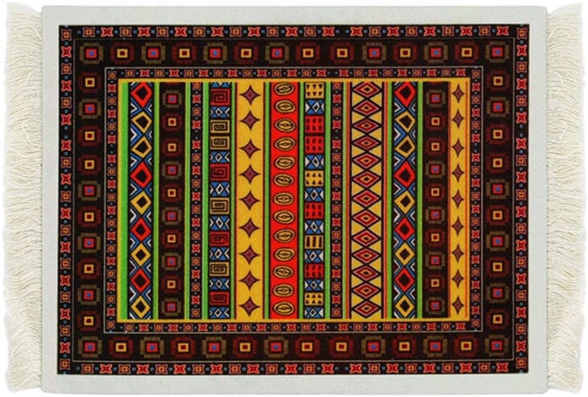 Ronde Muismat met Oosters Perzisch Tapijt Design voor Computer en Bureau Decoratie