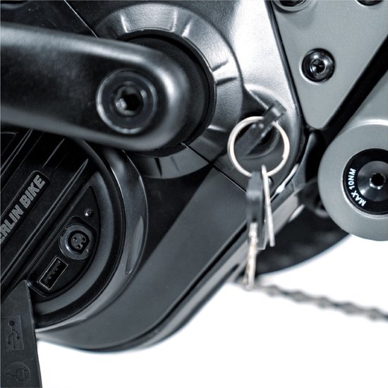 Berlin Bike 2GO Elektrische Fiets - 50 km Actieradius - 36V 10,5Ah Verwijderbare Batterij - 40 Nm Koppel - Compacte Full Suspension - Shimano 7 Versnellingen - Hydraulische Schijfremmen - Donkerblauw — afbeelding 2