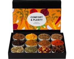 Coffret d'épices Ottolenghi - 12 épices + recettes en emballage cadeau - Pour Comfort & Plenty - Boîte cadeau - Cuisine - Pots à épices - Cadeau - TeaSaltAndSpices - Livre de cuisine