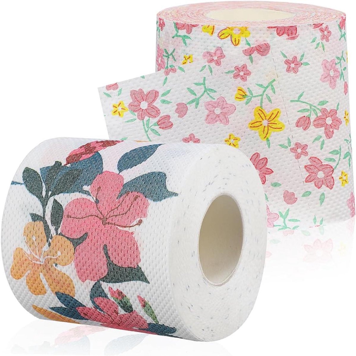 Bedrukpapier Toiletrollen - Decoratieve Rollen - Dagelijks Gebruik - Bloemenprint - 10 cm - Niet gespecificeerd