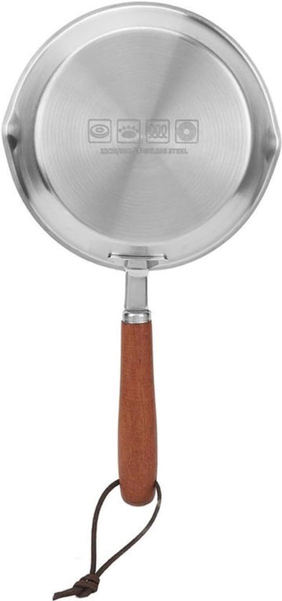 Anti-aanbak Eipan Koekenpan voor Huishoudelijke Restaurant Inductiekookplaat - RVS (16CM)