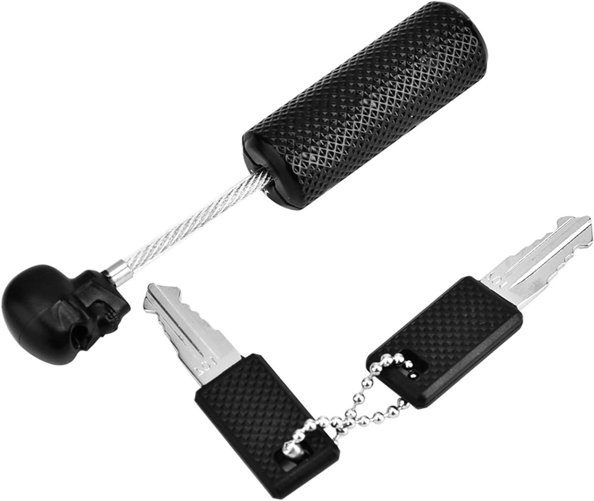 Bagageslot Schedel - Veiligheidsslot Cijferslot - Reizen Bagage Beveiligen - TSA Goedgekeurd - 14 x 9 x 2 cm - Zwart
