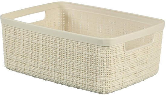 Curver Panier Jute S 5L Blanc Cassé