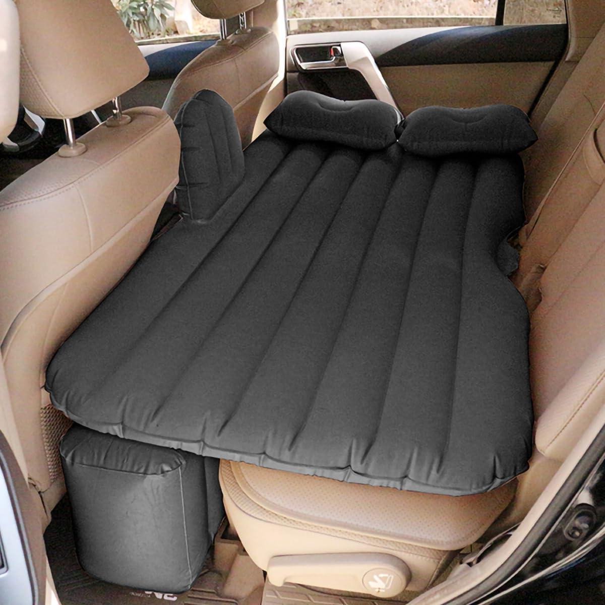 Autobed - Luchtbed Auto - Kamperen en Reizen - Snelle Installatie - 135x80cm - Zwart