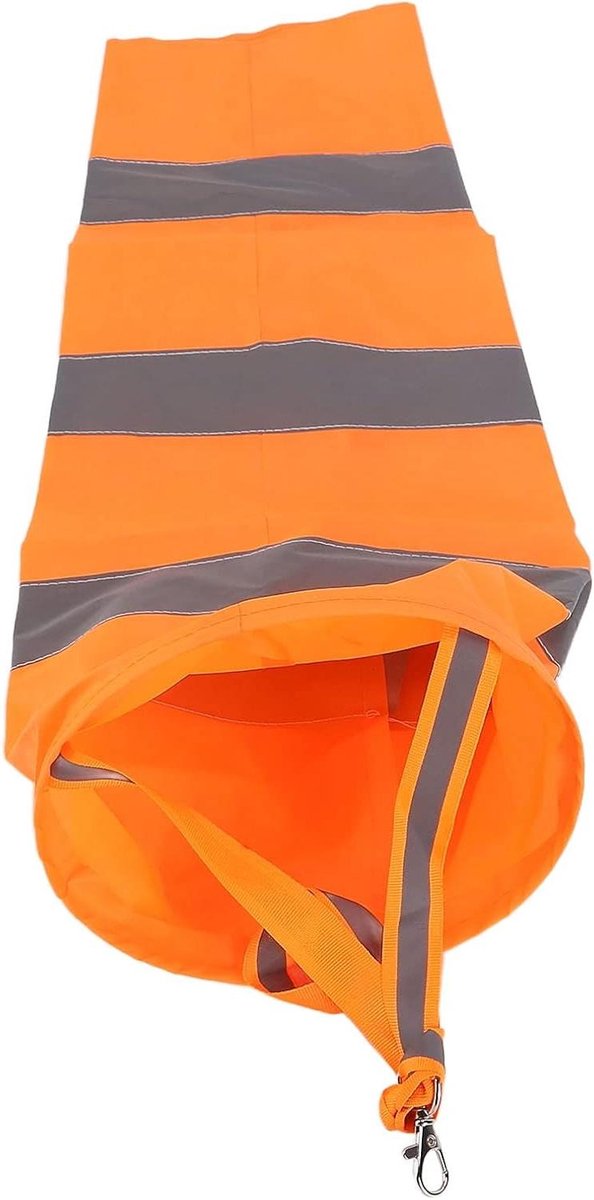 Windzak Indicator - Windrichtingmeter Buiten - Tuin Decoratie - Weerbestendig Polyester - 60CM - Oranje