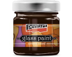 Pentart Glasverf Solvent Basis 30 ml Bruin