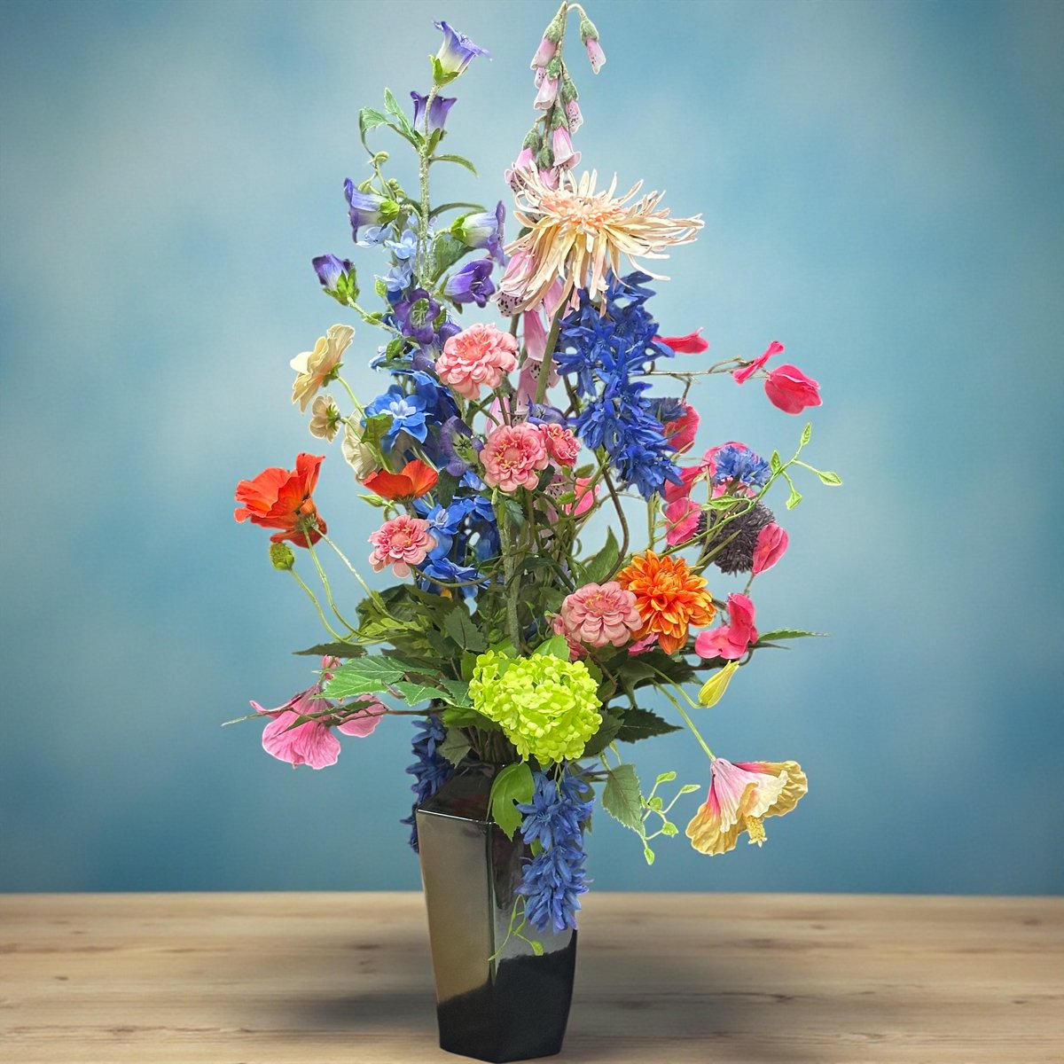 Seta Fiori - Plukboeket - Kunstbloemen - Zijden Bloemen Boeket - Kunstboeket - Veldboeket - Plukboeket - Multicolor - 70-75cm - Nepbloemen