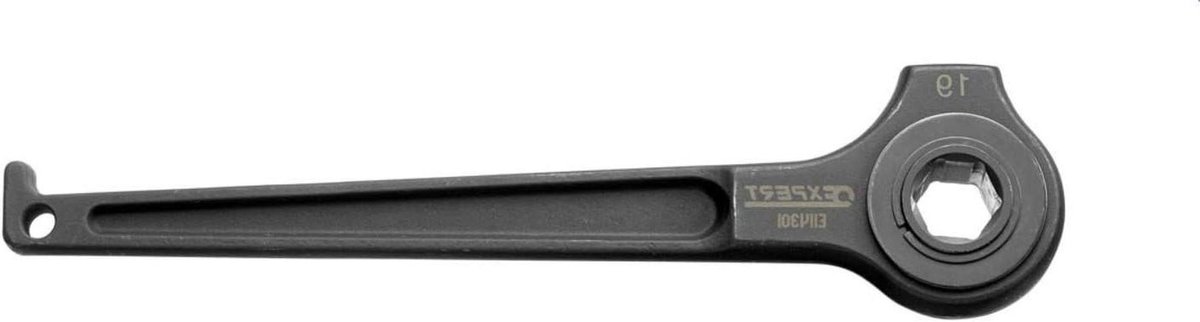 Steigersleutel - Montagesleutel - Steigers Monteren - Hamerkop Functie - 19 mm - Zwart