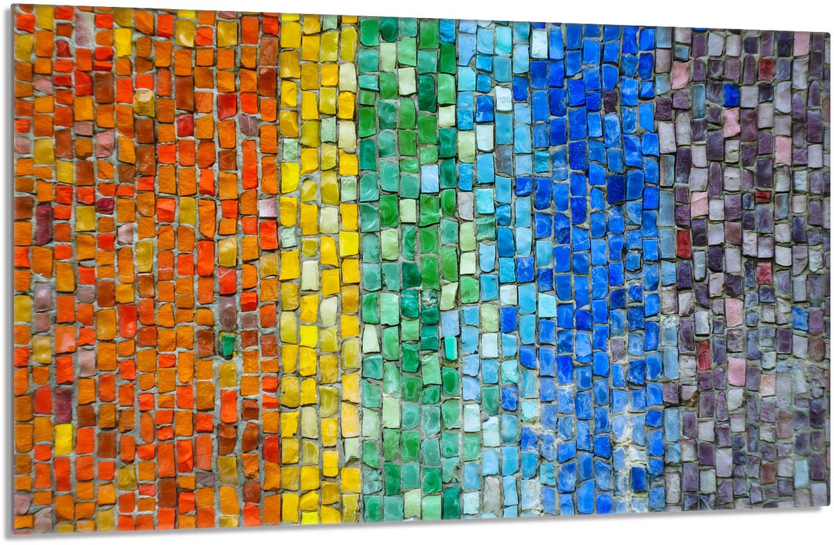 TMK ArtDeko - Kookplaat Beschermplaat - 80x52 cm - Glas - Veelkleurig