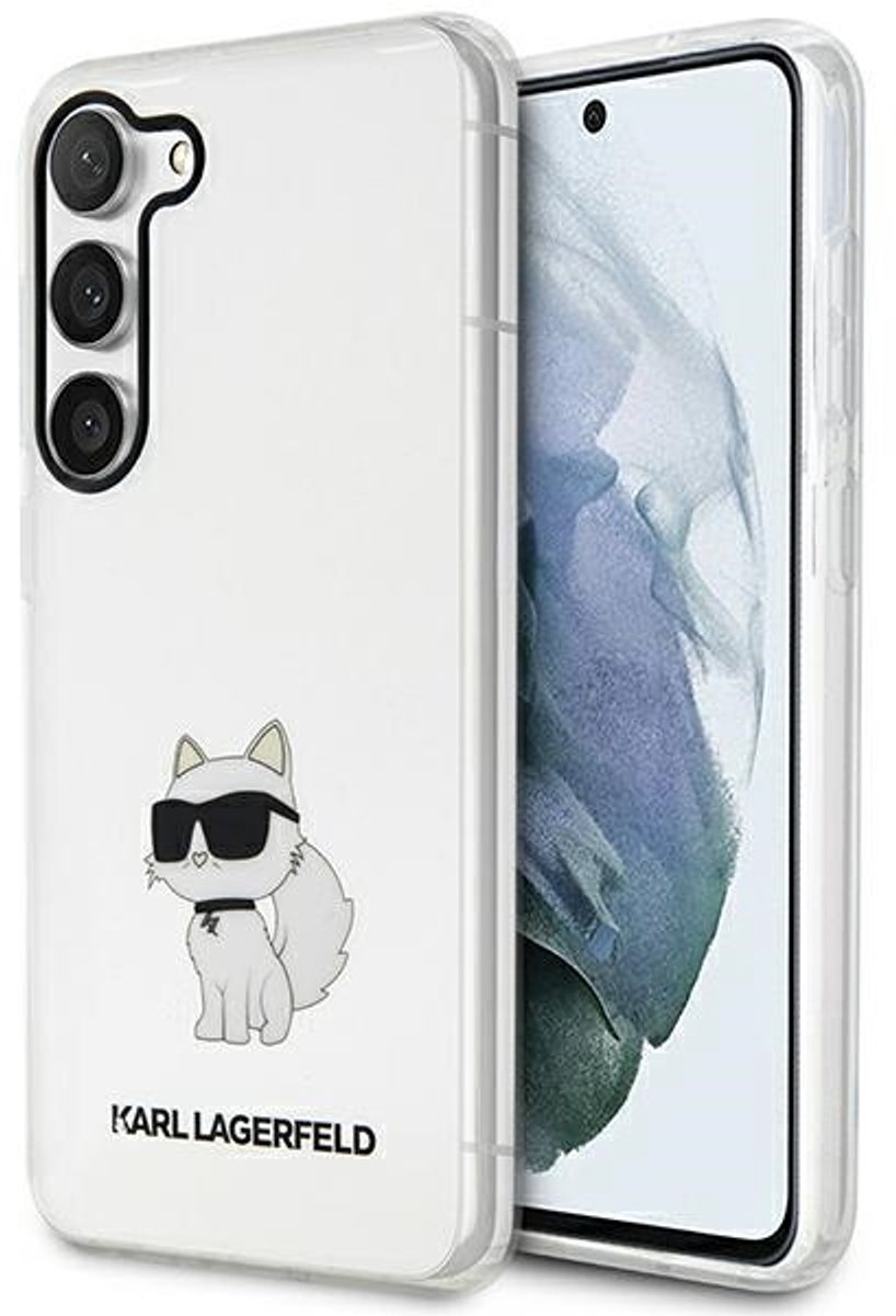 Karl - Lagerfeld - KLHCS23MHNCHTCT S23+ S916 koffer - transparante hardcase Ikonik Choupette