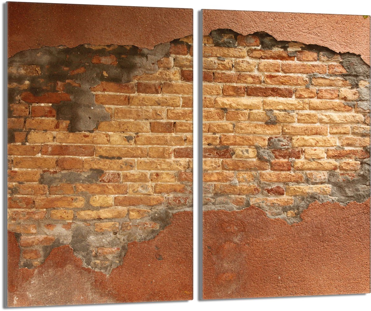 TMK ArtDeko - Glasplaat Bescherming - 2x30x52 - Cegła - Veelzijdig Gebruik