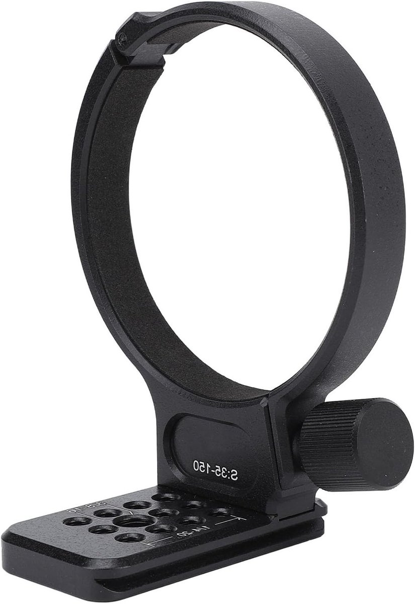 Tripod Mount Ring voor 35-150 mm Lens met 1/4 en 3/8 Inch Schroefdraad, Aluminium Statiefhouder met Snelle Bevestiging en Stabiliteit