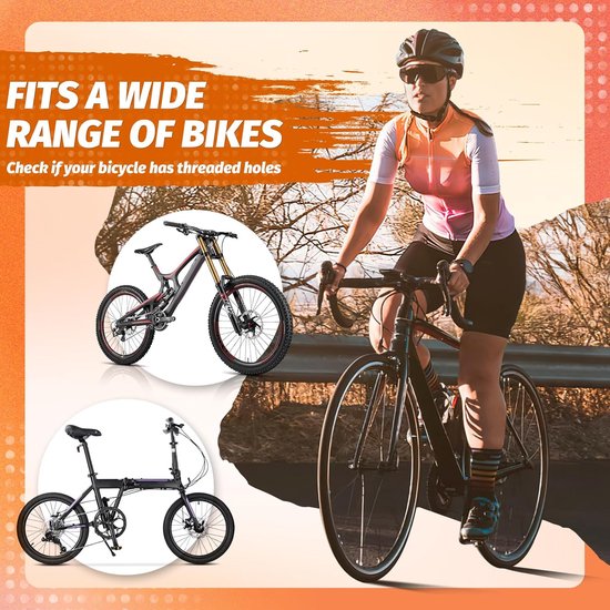 Fleshouder voor Fiets - Duurzaam Ultra Lichtgewicht Kunststof Drinkhouder - PC Flessenhouder voor MTB, Racefiets, Mountainbike - 2 Stuks - Zwart - 1 Set — afbeelding 3