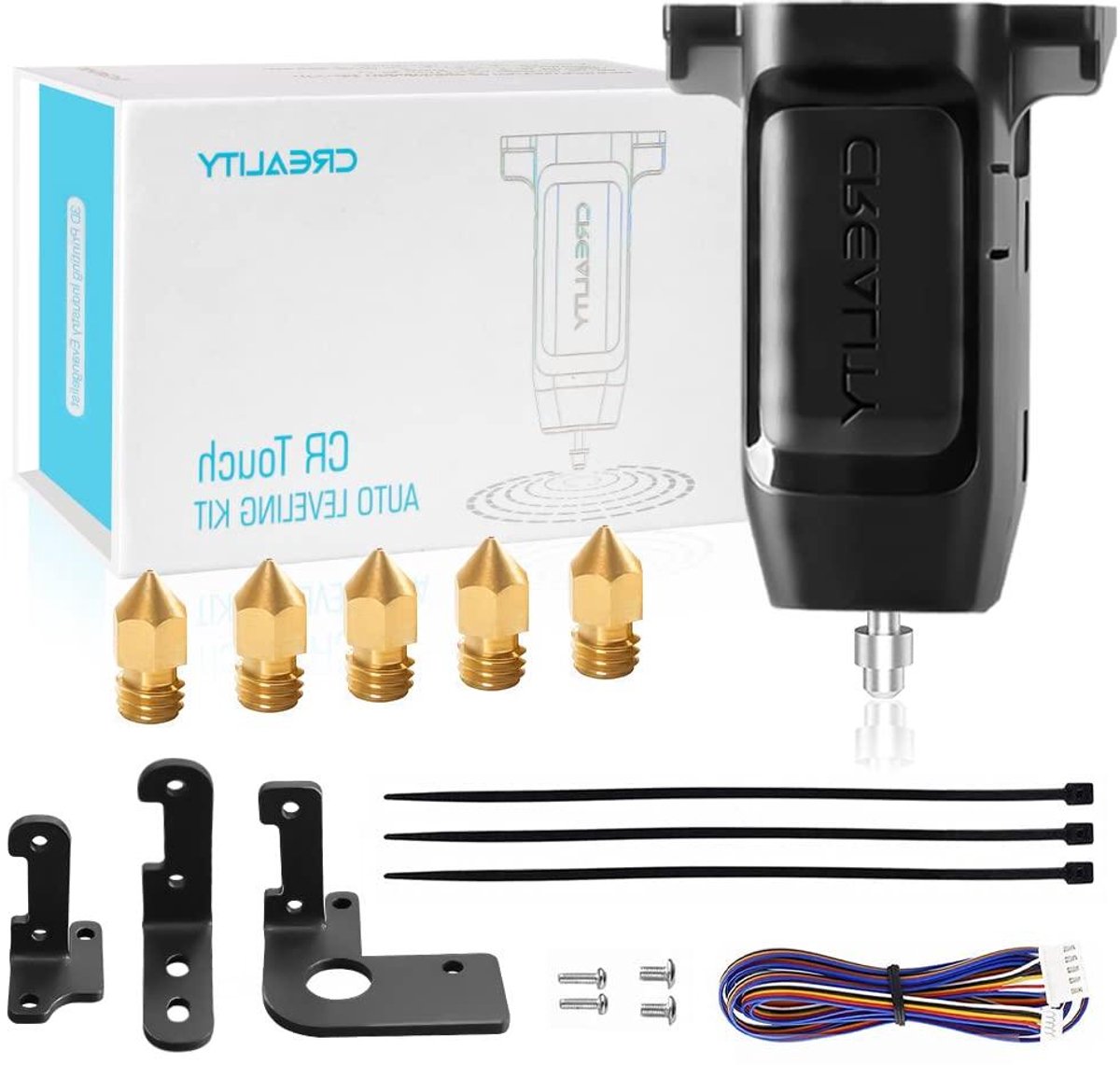 3D Printer Bed Leveling Sensor - Automatische Nivelleerder - Nauwkeurig Printen - Multipoint Detectie - ≤ 0.04 mm Nauwkeurigheid - Zwart