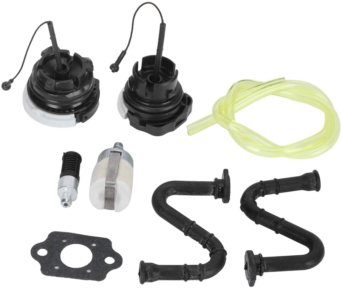 Allecto - Tank Cap Vent Hose Filter Kit - Kettingzaagaccessoires - Hoogwaardig ABS - Geschikt voor Stihl MS261 MS271 MS291 - 8-delig