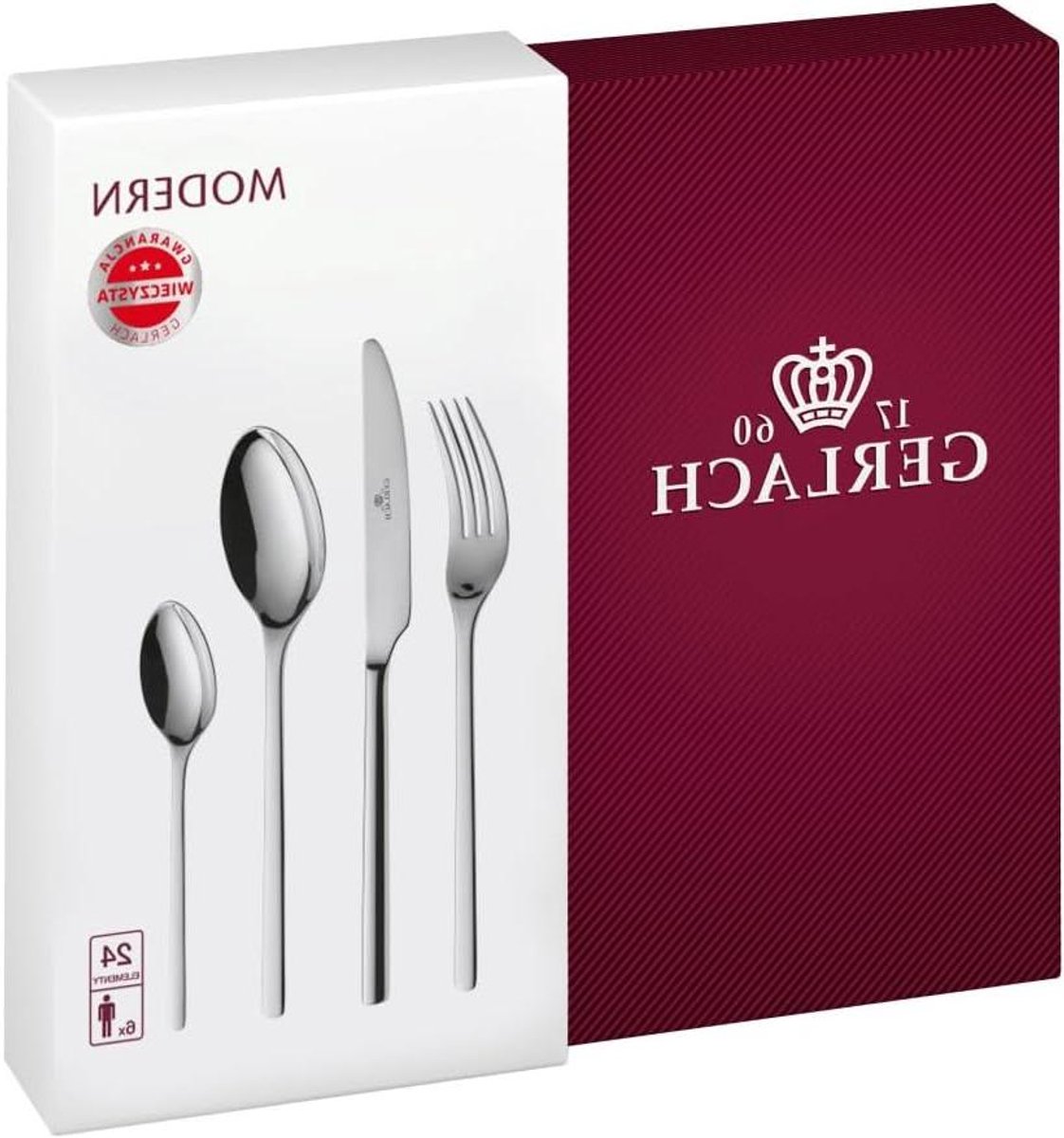 Bestekset 30-delig - Eetgerei set - Tafeldekken - Hoogglans afwerking - 6 personen - Zilver