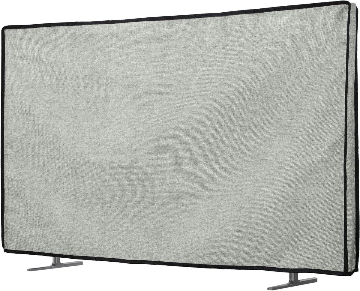 Beschermhoes TV - Televisiehoes - Stofvrij Houden - Zijden Openingen - 40 inch - Lichtgrijs