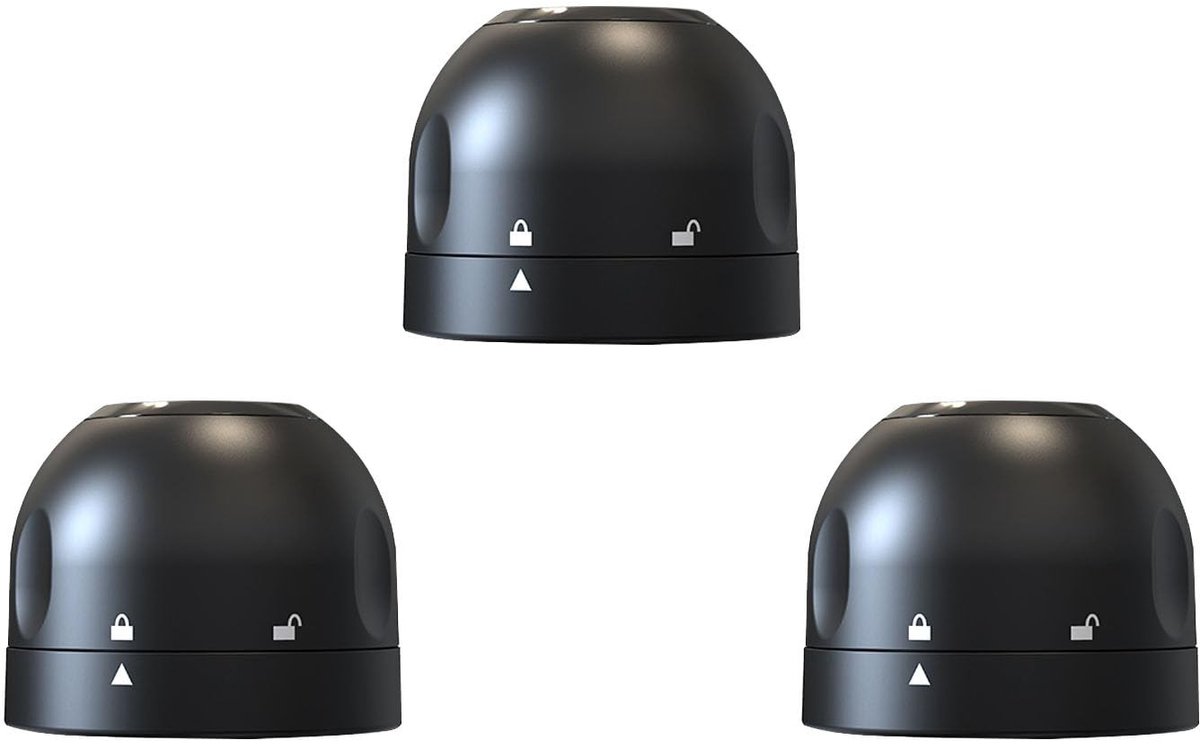 Allecto - Champagne Toppers - Herbruikbare Luchtdichte Sluiting - Vacuüm voor Wijn en Bier - 3 Stuks - Wijnaccessoires - Geschikt voor Flessen - Tr...