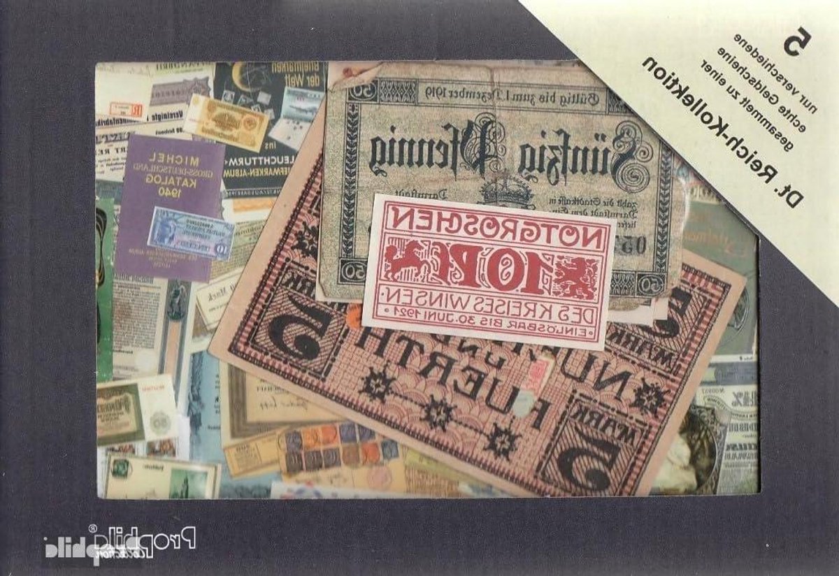 Bankbiljetten Duitse Rijk - Notgeld Serienscheine - Verzamelen Papiergeld - Origineel en Echt - 5 stuks - Niet van toepassing