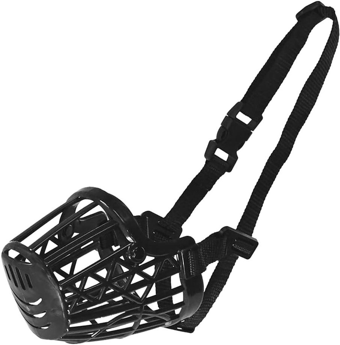 Honden Muilkorf - Hondenmand snuit - Veiligheid Hond - Ruim gesneden - Omtrek 34 cm - Zwart