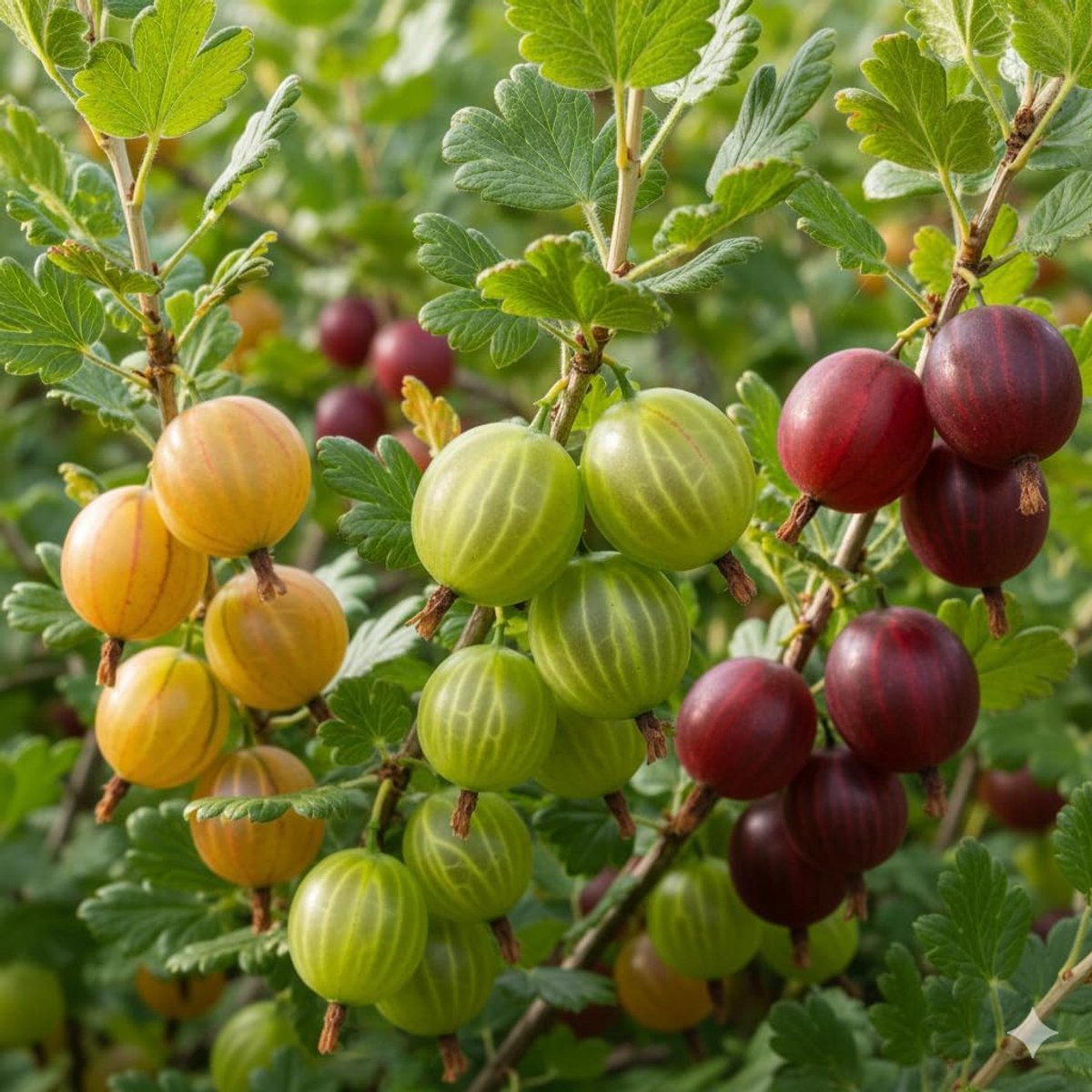 Kruisbessen Plant - Winham’s Industry / Invicta / Blanche - 3 stuks - Tuinplant - Voor je moestuin - Bessenplant