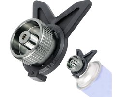 Gasflesadapter met standaard, gaspatroon adapter voor campingkooktoestel, gemakkelijk te dragen, 1 stuks.