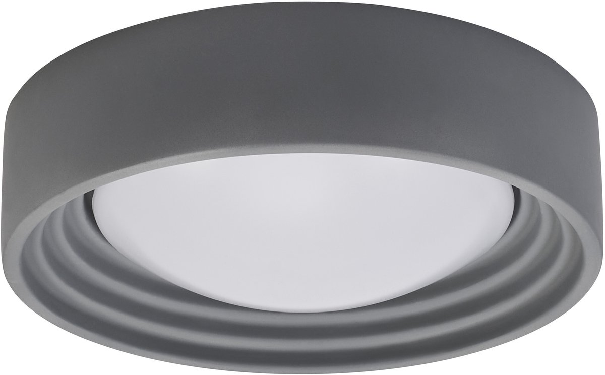 OSRAM ORBIS Concrete, grijze betonnen plafondlamp met LED, 13W, 800lm, 3000K vriendelijk w
