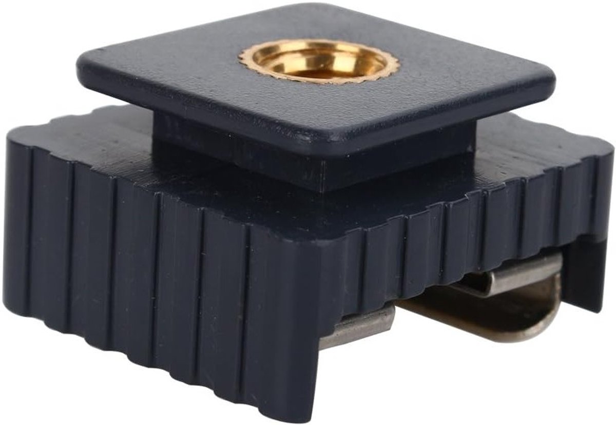 Universele flitsadapter met sledge-flitsverbinding, metalen montage voor flitsers, zwart, lichtgewicht en duurzaam