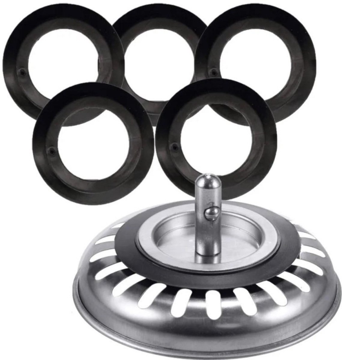 Afdichtringen van rubber voor afvoerfilters, 5-pack