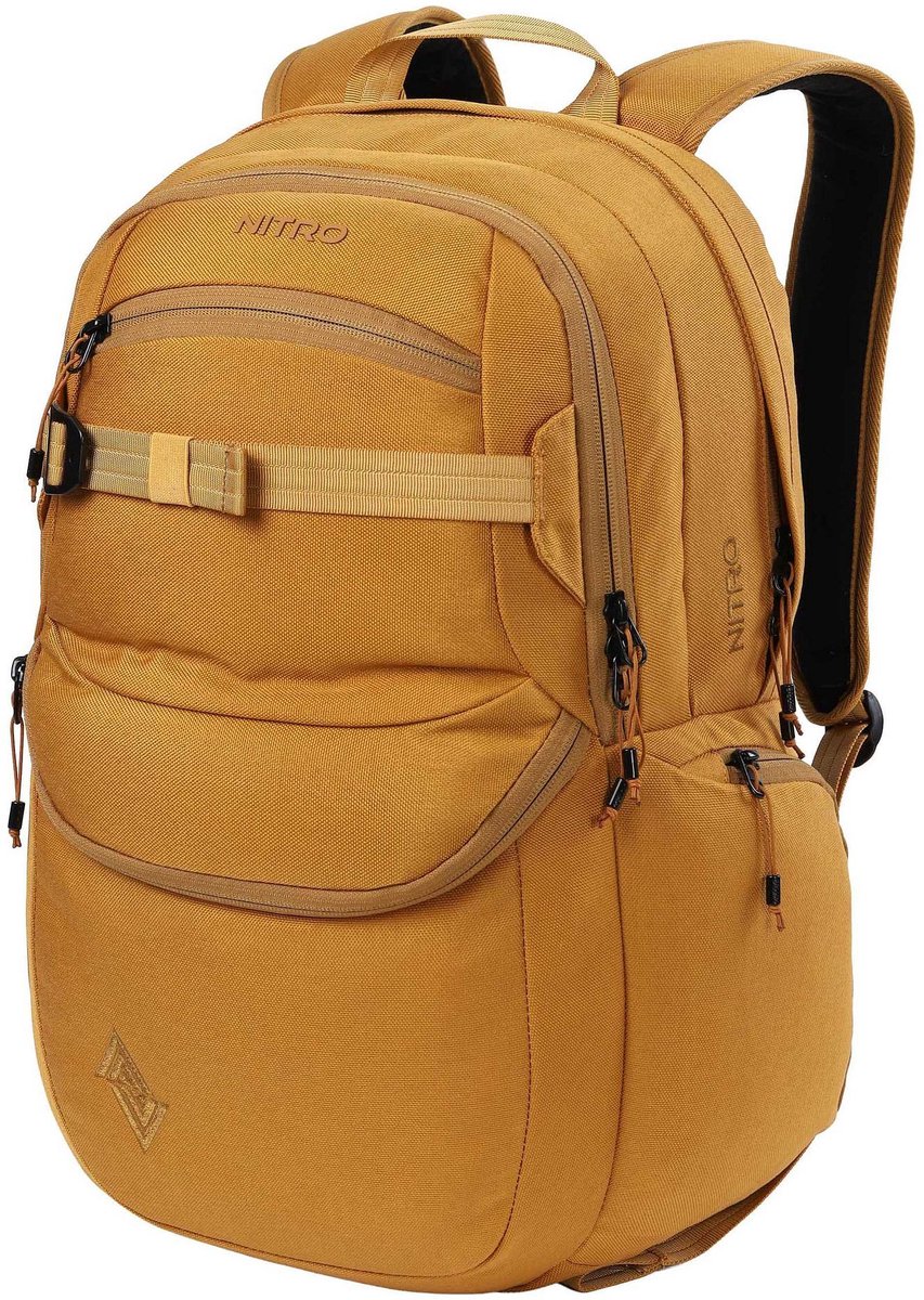 NITRO vrijetijdsrugzak rugzak met laptopvak Future Hero Backpack 35L Amber Glow donkergeel