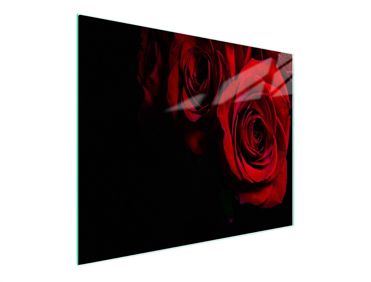 TMK ArtDeko Serie - Glas Snijplank - 52x30 cm - Róża - Hittebestendig