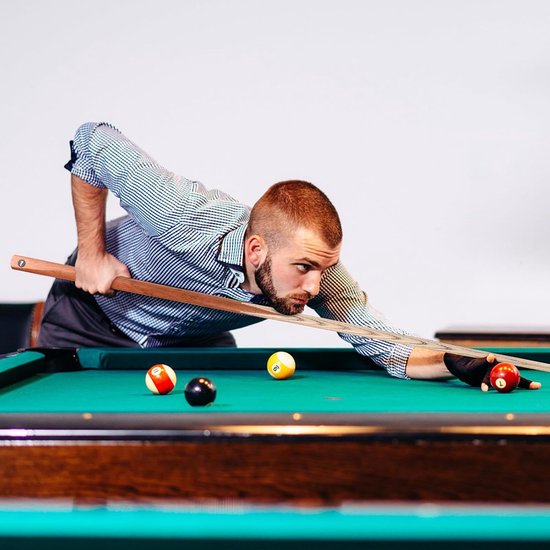 Pool Keu - Biljartstok - Biljart Spelen - Eén Delig Ontwerp - 13mm Tip - Houtkleur — afbeelding 4