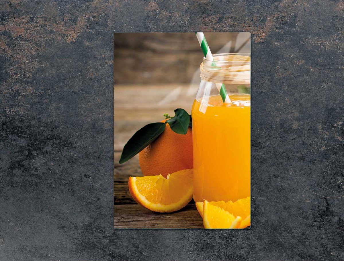 TMK ArtDeko - Snijplank - 35x52 cm - Fruitpatroon - Glas - Veiligheidsglas