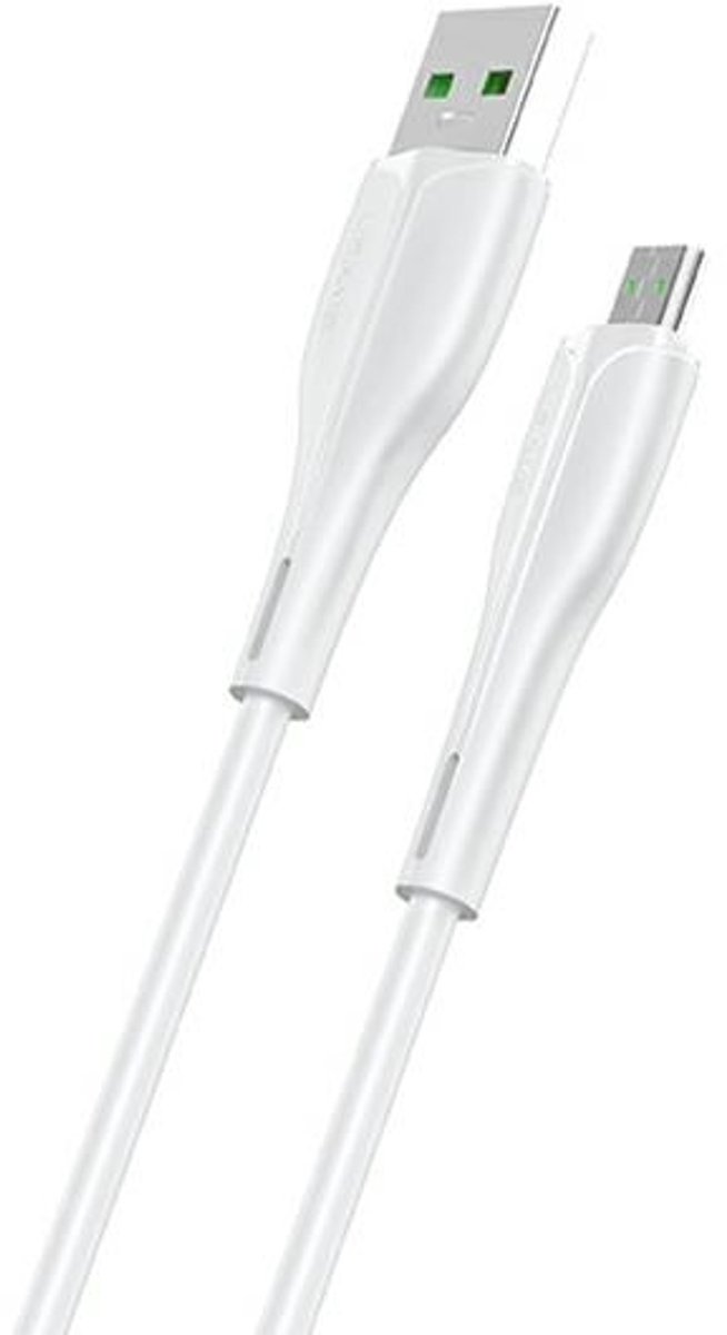 USAMS U38 - microUSB Kabel - 1m - Snelladen - Wit