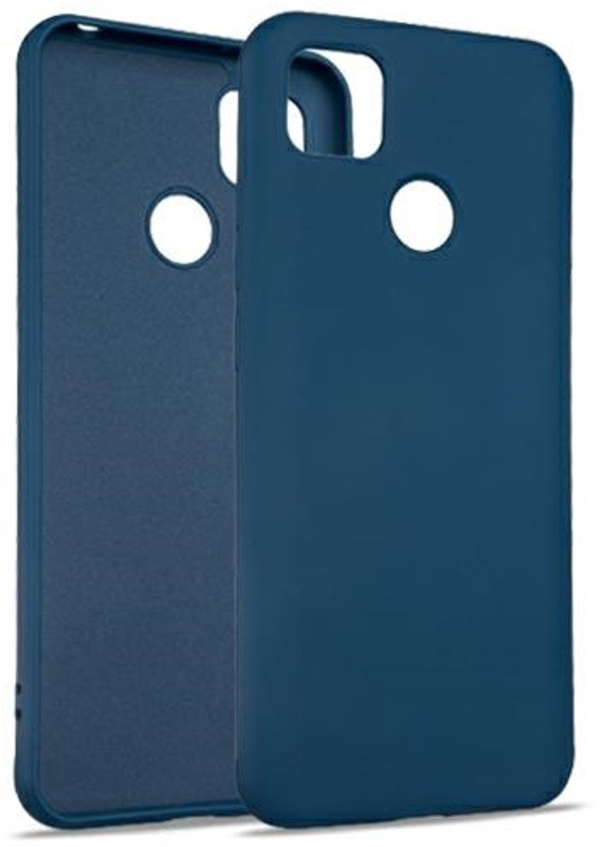 Beline Silicone Serie - Siliconen Hoesje - Xiaomi Redmi 9C - Niebieskie - Mat