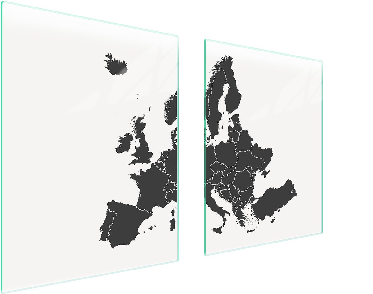 TMK ArtDeko - Glas Beschermplaat - 85x52 cm - Mapa