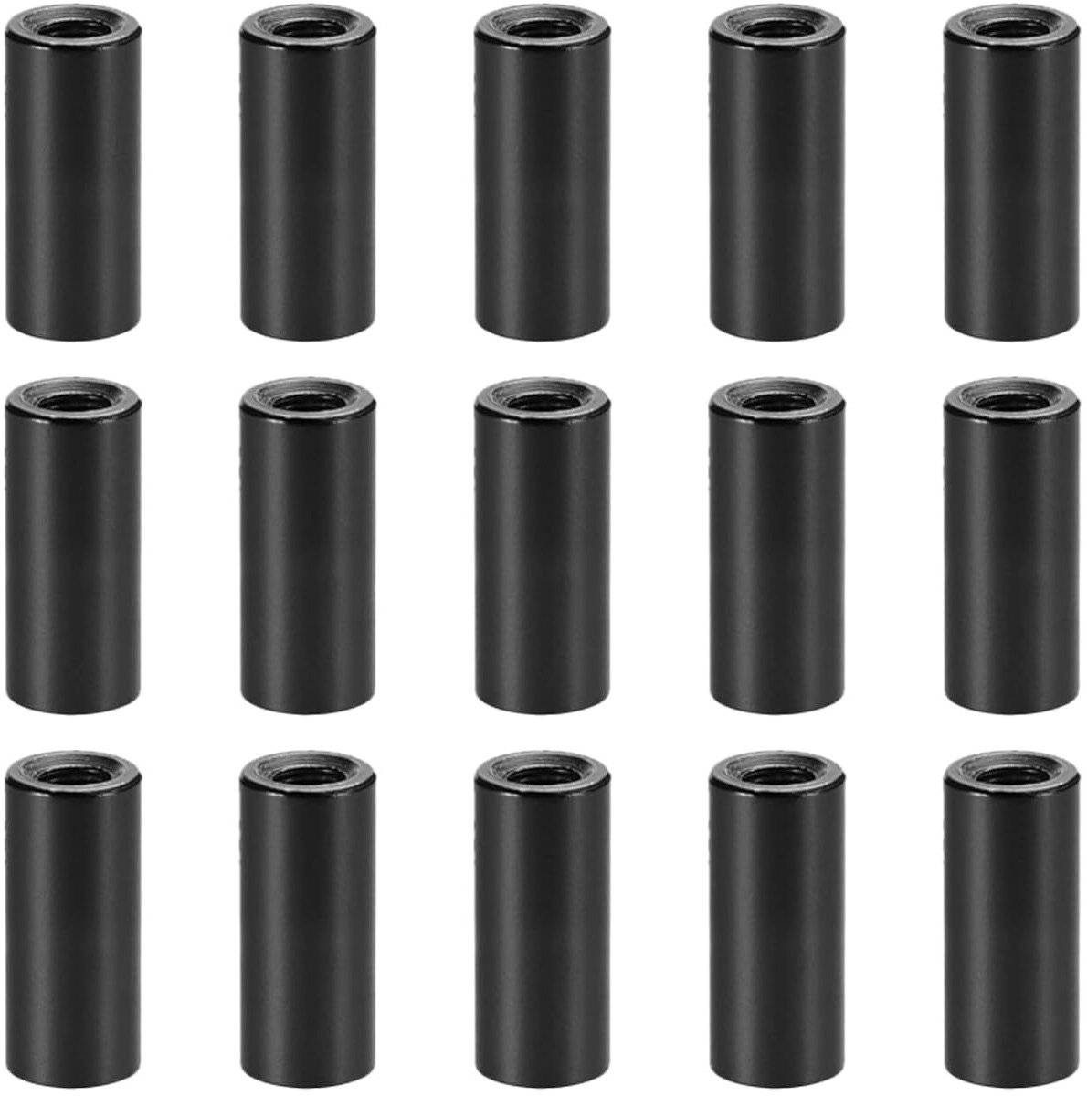 Afstandhouders van aluminium voor robot-drones, ronde en rechte modellen, voorkomt vervorming (zwart M3, 12 mm)